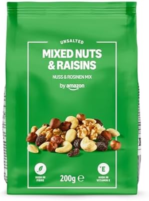Mezcla de Frutos Secos y Uvas Pasas - 200g, paquete de 7