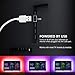 ZetHot USB tv led Backlight Length 8.2ft (2.5M) Suitable for 40-65in TV, 24 Keys Infrared Remote Control can Remote Control LED Strip Lights, RGB 5050 Light with 16 Colors