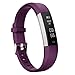 moreFit Fitness Tracker, Slim 2 Touch Screen Activity Health Tracker with Sleep Monitor, Wireless Pedometer Smart Wristband for Android iOS Phone, Silver/Purple