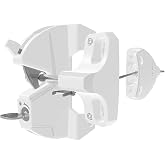 D&amp;D LL3ABLW LokkLatch Lockable Gate Latch with External Access Button White | Key lockable gate latch locks separately on each side of the gate. Fits square frame post. Metal, wood, vinyl fence gates.