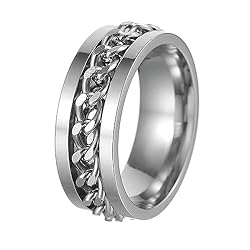Udolfly Mens Fidget Rings Anxiety Rings for Men