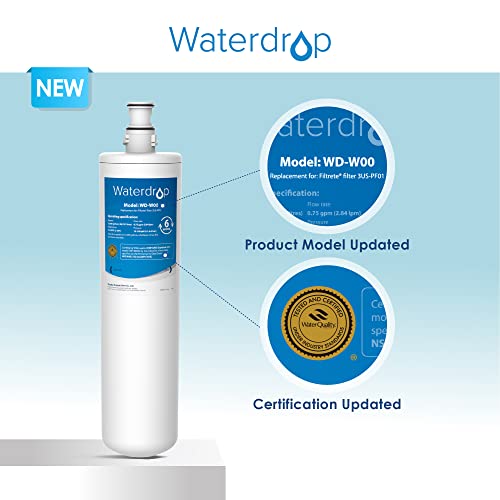 Waterdrop 3USMAXF01 Maximum Under Sink Water Filter, Replacement for