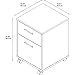 Bush Furniture Key West 2 Drawer Mobile File Cabinet, Rolling File Cabinet for Home Office