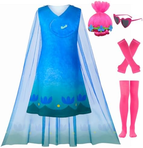 Amazon.com: ADREIT Kids Princess Poppy Dress Costume for Girls
