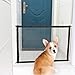 EXPAWLORER Dog Safety Magic Gate - Black Mesh Foldable Portable Anywhere Installed Isolation for Small Pets