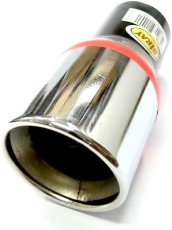 Universal Double Car Exhaust Tip Muffler Trim Pipe Tail Chrome