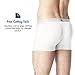 Lapasa Mens Underwear 4-Pack Boxer Brief Micro Modal Breathable Pouch Trunks (No Seam on The Legs) M01, Original White, XX-Large (Waist 44 Inches -46 Inches)