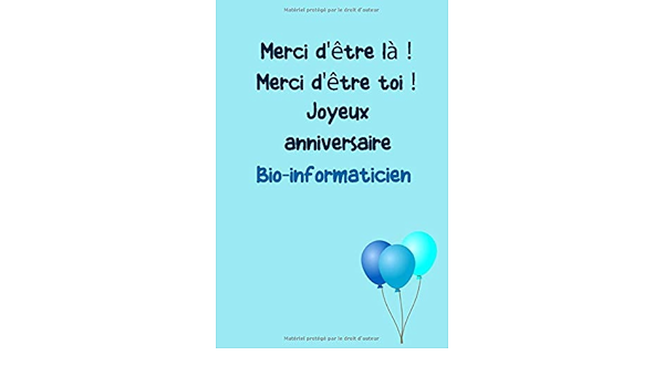 Merci D Etre La Merci D Etre Toi Joyeux Anniversaire Bio Informaticien Carnet De Note Cahier Ligne 1 Pages 6x9 Couverture Souple Finition Mate By Amazon Ae