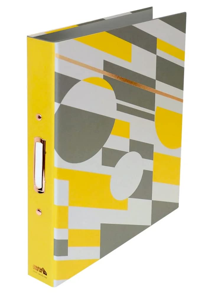 Celino® A4 Ring Binder Document Files Storage Premium Quality Ringbinder Office School Business (Yellow)