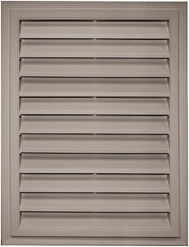 Builders Edge 120061824008 18" x 24" Rectangular Vent 008, Clay