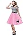 Fun World Women's Soda Shop Sweetie Adult Costume, Pink, S/M Size 2-8