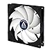 ARCTIC F14 PWM PST - 140 mm PWM PST Case Fan with PWM Sharing Technology (PST), Quiet Motor, Computer, Fan Speed: 200-1350 RPM - Black/White