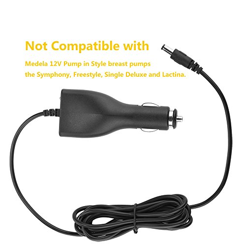 Meagoes 9 Volt Breast Pump Vehicle Car Lighter Adapter Compatible for