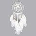 Dremisland Dream Catcher Handmade Traditional White Feather Wall Hanging Wall Art Home Decoration Ornament Decor Ornament Craft Gift