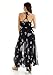 Bohemian Queen Empire Waist V-Neck Halter Chiffon Print Maxi Dress