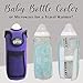 Organized Empire Insulated Water Bottle Holder with Shoulder Strap Sling + 2 Freezable & Microwave Gel-Pack Sleeves for hot/Cold Use as Breastmilk Cooler Bag, Portable Bottle Warmer or Drink Carrier