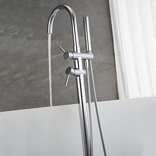 Artiqua Freestanding Bathtub Faucet Tub Filler Faucets Chrome Floor