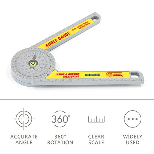 SONGWAY Miter Saw Protractor Protractor Angle Finder, 06 Inch