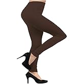 Fashionmic Premium Heavy Weight Fleece Lined Legging - Many Color,Free Size,Coffee