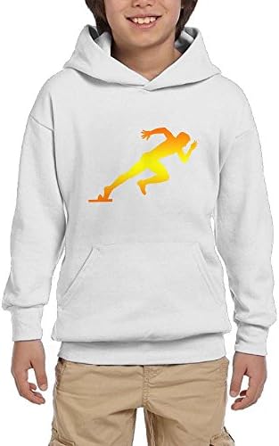 Toys Go Boy's Pullover Hoodie Athletics Logo Youth Fashion Hooded Sweater Sweatshirts With Pockets L