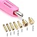Hotfix Applicator, Afantti Rhinestone Setter Hot-fix Applicator Wand Tool Hot Fix Kit Set with 7 Tips & Hotfix Rhinestones, Pink
