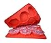 MrLifeHack Silicone Burger Press, Best 8 in 1 Hamburger Patty Maker, 100% BPA Free Non-Stick Container, Freeze and Store Patties, Makes Burgers Quick and Easy, Perfect for BBQ, Red