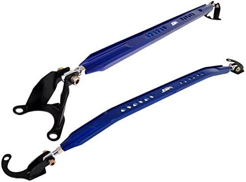 AJP Distributors Blue Aluminum Jdm Sport Suspension Front Rear Upper Strut Bar Brace Performance Racing Stabilizer Adjustable Tower Handling For Nissan 300Zx Z32 1990 1991 1992 1993 1994 1995 1996