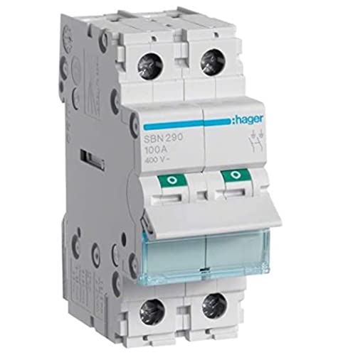 Interruptor modular, 2 Polos, 100A