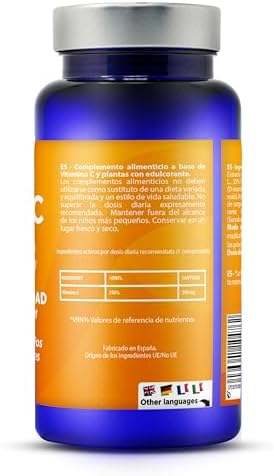 VITAMINA C NATURAL MASTICABLE| Potente Antioxidante| Fundamental para la Síntesis de Colageno| Sistema Nervioso| Vitaminas para el cansancio 800 mg| 60 Comp. Masticables = 60 días