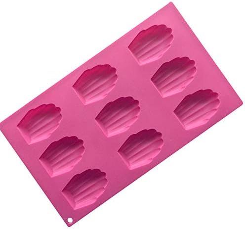 DUOYO 9-Cavity Germany Madeleine Shell Silicone Cake Portion Mould DIY Baking Molds Soap Mold