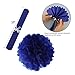 10pcs Royal Blue Tissue Hanging Paper Pom-poms, Hmxpls Flower Ball Wedding Party Outdoor Decoration Premium Tissue Paper Pom Pom Flowers Craft Kit, 10 Inch