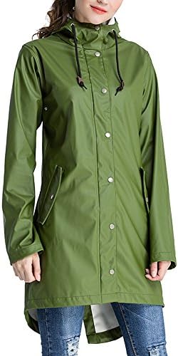 ANDES FOREST Women's Waterproof Hooded Rain Jacket