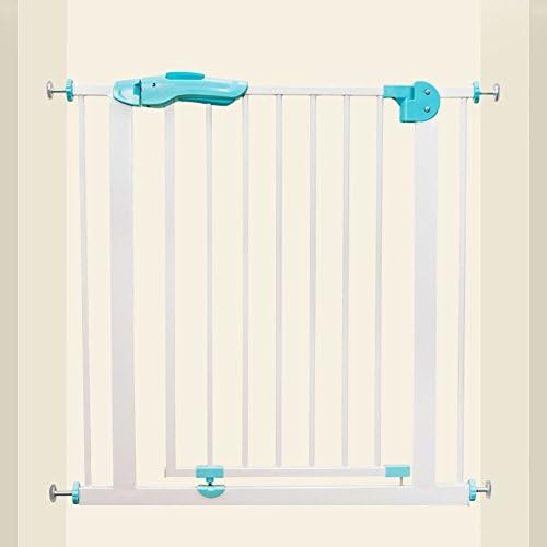 WSSF- Child Safety Gate Staircase Fence Standing Isolated Railing Indoor Baby Playpen Pet Gate Dog Door Bar Pressure Fit Self Auto-Close Gate(Fits 75cm-84cm) Free Punching