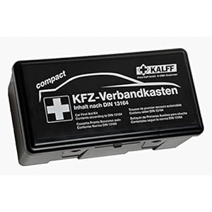 Kalff 23503 Verbanddoos, voor vrachtwagen, motorfiets, auto, quad, SUV, camper, 90 x 218 x 110 mm (l x b x h)
