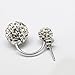 ❤️Women Earrings,Hot Sale Clearance New Fashion 2018 Neartime Holiday Sale Women Jewelry Rhinestone Austria Crystal Pendant Hoop Earrin (Silver)