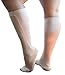 Xpandasox Women's Brocade Texture/Solid Knee High Socks 10-12 Caramel
