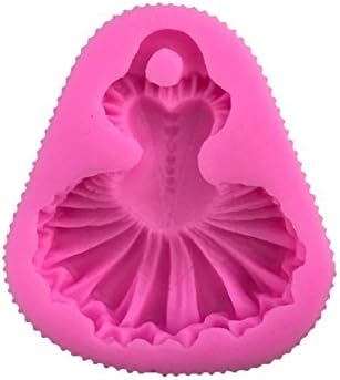 Ballet Skirt Fondant Cake DIY Mold Silicone Mould Sugarcraft Baking Decoration - Pink