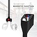 Airpods Strap, MeanLove Silicone Anti-lost Wire Cable Connector with Magnetotherapy for Airpods (Black)