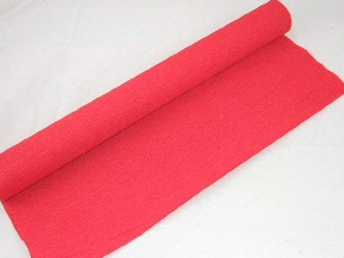Clikkabox1 Red Crepe Paper Roll- 10m long x 50cm wide. Many uses as decorations, marketing tools, great favourite with schools and the craft industry