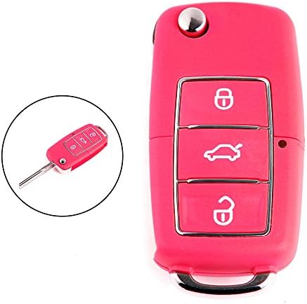 Shsyue 3 Buttons Folding Car Remote Flip Key Shell Case for VW Golf Passat Polo Bora