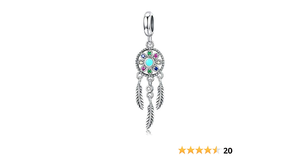 Dream Catcher Charm 925 Sterling Silver 