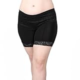 Undersummers Women's Ultrasoft Lace Slip Shorts: Prevent Thigh Chafing with Stay-Put Short Length (S-4X)