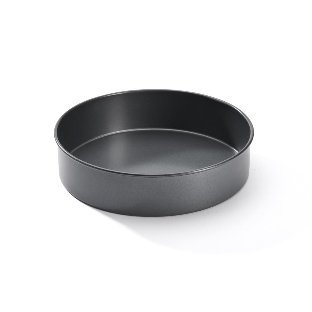 DE BUYER - 4718.20 Round Cake Tin Non-Stick Steel - Diameter 20 cm, Height 5 cm - Black