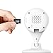 MiSafes 1280x720p HD C303-1 Mini Wireless Surveillance Camera with Microphone Speaker with 2 Way Talk & Remote Monitoring System for iOS & Andriod App, White