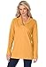 Roamans Women's Plus Size Shawl Collar Ultimate Tee