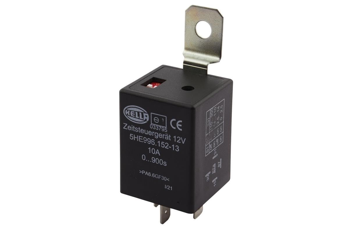 HELLA 5HE 996 152-131 Time Relay - 12V - Number of connectors: 5 - Changeover Contact