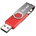 MECO 10Pcs 2GB 2G USB 2.0 Flash Drive Memory Stick Fold Storage Thumb Stick Pen Swivel Design Dark Red