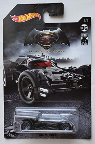 DieCast HOT Wheels 1:64 Scale Batman VS Superman Batmobile 2/6 80TH Years
