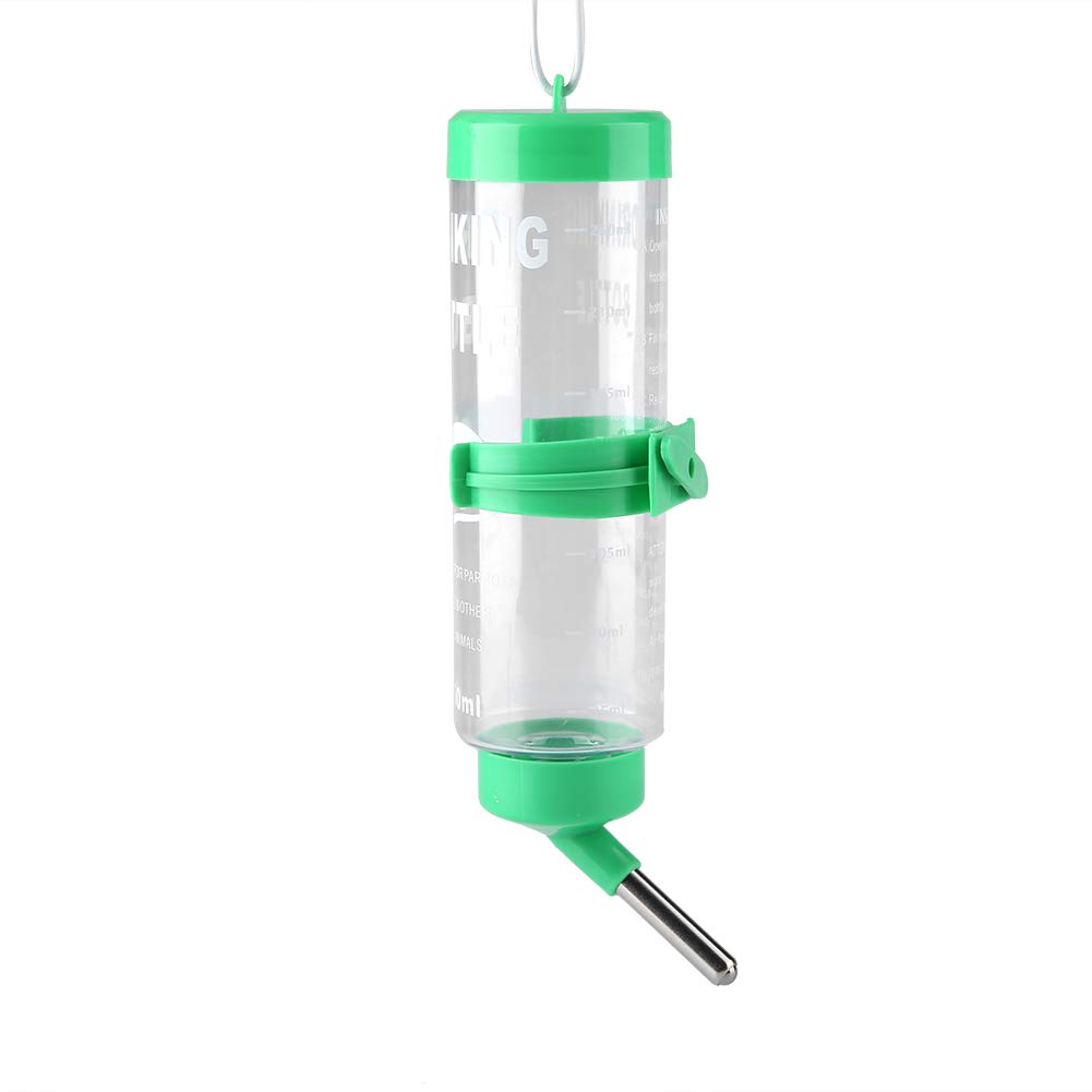 Automatic No Drip Hamster Water Bottle Hanging Pet Drinking Fountain 250ML for Small Pets Rodents Squirrels Rats Mice No Leak Design