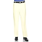 RGM Mens Dress Pants Flat Front - Machine Washable Casual Pants Comfortable for Everyday Wear - Versatile Suit Pant for Work